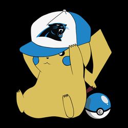 Pikachu Fan Carolina Panthers Svg, NFL Svg, Sport Svg, Football Svg, Digital download