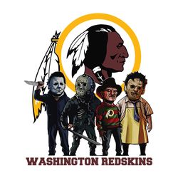 Horror Movie Team Washington Redskins Svg, NFL Svg, Sport Svg, Football Svg, Digital Download