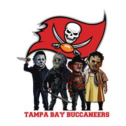 Horror Movie Team Tampa Bay Buccaneers Svg, NFL Svg, Sport Svg, Football Svg, Digital download