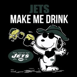 Snoopy Jets Make Me Drink Svg, New York Jets Svg, NFL Svg, Sport Svg, Football Svg, Digital download