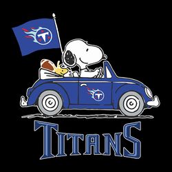 Snoopy Car Tennessee Titans Svg, NFL Svg, Sport Svg, Football Svg, Digital download