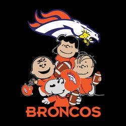 Peanuts Team Denver Broncos Svg, NFL Svg, Sport Svg, Football Svg, Png, Eps, Dxf, Digital download