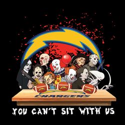 Horror Movie Team You Can't Sit With Us Los Angeles Chargers Svg, NFL Svg, Sport Svg, Football Svg, Digital download