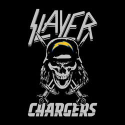 Slayer Chargers Skull Svg, Los Angeles Chargers Svg, NFL Svg, Sport Svg, Football Svg, Digital download
