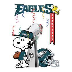 Snoopy Champion Philadelphia Eagles Svg, NFL Svg, Sport Svg, Football Svg, Digital Download