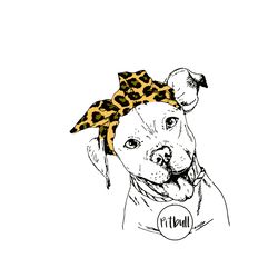 Pitbull Dog Mom Leopard Svg, Mother's Day Svg, Mom Svg, Mom Shirt Svg, Mom Life Svg, Digital Download