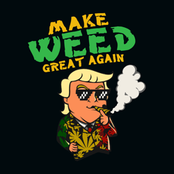 Make Weed Great Again Donald Trump Svg, Smoking Svg, Cannabis Svg, Weed Svg, Marijuana Svg, Weed Leaf Svg