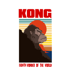 Vintage King Kong Eighth Wonder Of The World Svg, Instant Download, Digital Print, Cricut