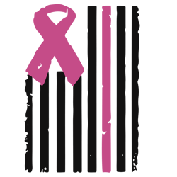 Pink Ribbon Flag Svg, Breast Cancer Svg, Cancer Awareness Svg, Cancer Survivor Svg, Instant Download