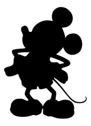 Mickey Mouse Silhouette Svg, Disney Svg, Instant download for Cricut and Silhouette, Digital Cut File, Dxf, Png, Svg