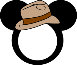 Hat Mickey Mouse Head Monogram Svg, Disney Svg, Instant download for Cricut and Silhouette, Digital Cut File, Dxf, Png