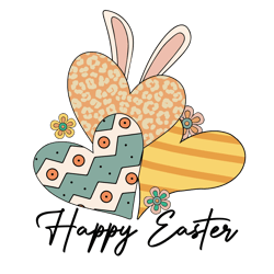 Happy Easter PNG, Leopard Easter Day PNG, Retro Easter Day Sublimation PNG, Digital download
