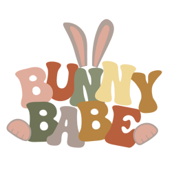 Bunny Babe PNG, Retro Easter Day Sublimation PNG, Happy Easter Day PNG, Instant download