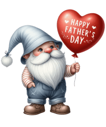 Happy Father's Day Gnome Clipart PNG Sublimation, Father's Day PNG, Daddy PNG, Gifts For Dad, Digital Download
