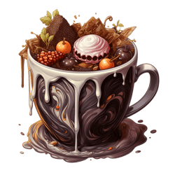 Halloween Coffee Cup Clipart PNG, Cute Halloween Coffee Cup Sublimation PNG, Digital Download (7)