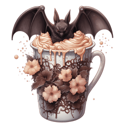 Halloween Coffee Cup Clipart PNG, Cute Halloween Coffee Cup Sublimation PNG, Digital Download (13)