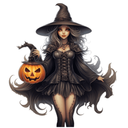 Gothic Antique Halloween Clipart PNG, Gothic Halloween Watercolor, Sublimation PNG, Digital Download (15)