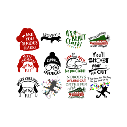 Christmas Vacation Svg Bundle, Cut File for Cutting Machines, Cricut, Silhouette and Printing, Funny Christmas Svg (1)