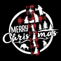 Merry Christmas Jesus Svg, Christmas Svg, Jeuss Svg, Christ Svg, Buffalo Plaid Svg, Holidays Svg, Digital download
