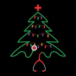 Medical Christmas Tree Svg, Stethoscope Christmas Tree Svg, Nurse Doctor Christmas Svg, Nurse Christmas Shirt, Svg Files