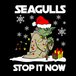 Seagulls Stop It Now Svg, Star Wars christmas Svg, Yoda Santa Svg, Winter Svg, holidays Svg, Digital download
