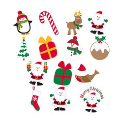 Christmas Svg bundle, Penguin Svg, Santa claus Svg, Christmas gift Svg, Deer Svg, Christmas tree Svg, Holidays Svg