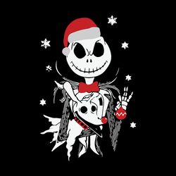Jack Skellington and zero Svg, Nightmare Before Christmas Svg, Halloween Svg, Santa Svg, Cartoon Svg, Digital download