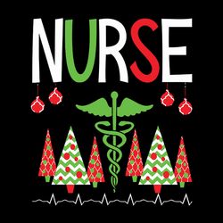 Nurse Christmas Svg, Christmas Tree Svg, Merry Christmas Svg, Christmas Tree clipart, Holidays Svg, Digital Download