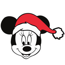 Mickey Mouse Head Christmas Svg, Mickey Mouse Santa Svg, Disney Christmas Svg, Digital Download (2)