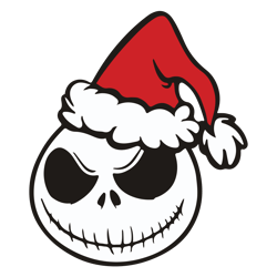 Santa Jack Skellington SVG, Christmas Jack Skellington SVG, Nighmare Before Christmas SVG, Digital download