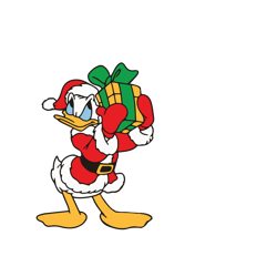 Daisy Duck Christmas Svg, Disney Christmas Svg, Daisy Duck Santa Svg, Christmas Gift Svg, Digital Download