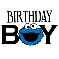 Birthday Boy Svg, Sesame Street Svg, Sesame Clipart, Elmo Svg, Cookie monster Svg, Elmo birthday Svg, Digital download