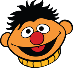 Ernie Head Svg, Sesame Street Svg, Cartoon Svg, Children TV Series Svg, Cut files for Cricut, Digital download