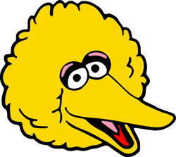 Big Bird Head Svg, Sesame Street Svg, Cartoon Svg, Children TV Series Svg, Cut files for Cricut, Digital download