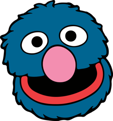 Grover Head Svg, Sesame Street Svg, Cartoon Svg, Children TV Series Svg, Cut files for Cricut, Digital download