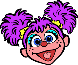Abby Cadabby Head Svg, Sesame Street Svg, Cartoon Svg, Children TV Series Svg, Cut files for Cricut, Digital download