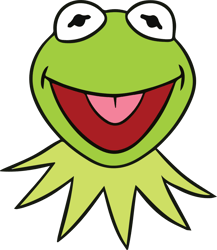 Kermit Head Svg, Sesame Street Svg, Cartoon Svg, Children TV Series Svg, Cut files for Cricut, Digital download