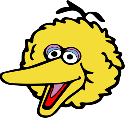 Big Bird Head Svg, Sesame Street Svg, Cartoon Svg, Children TV Series Svg, Cut files for Cricut, Instant download