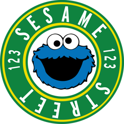 Cookie Monster Sesame Street Logo Svg, Sesame Street Svg, Cartoon Svg, Children TV Series Svg, Cut files for Cricut