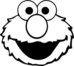 Elmo Head Outline Svg, Sesame Street Svg, Cartoon Svg, Children TV Series Svg, Cut files for Cricut, Instant download