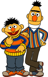 Bert And Ernie Svg, Sesame Street Svg, Cartoon Svg, Children TV Series Svg, Cut files for Cricut, Instant download