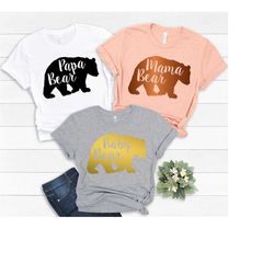 mama bear papa bear baby bear shirts, mommy and me, matching shirt, matching family outfit,baby girl, pregnancy tee,show