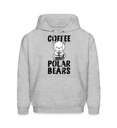 Polar Bear Hoodie. Polar Bear Gift. Cute Polar