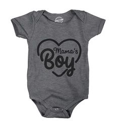 baby undershirts, funny baby clothes, mamas boy, rompers