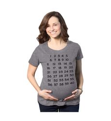 Baby Shower Party Favors, Maternity Countdown Calendar Shirt,
