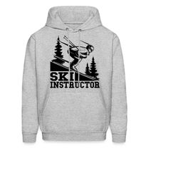ski instructor hoodie. ski instructor gift. ski hoodie. ski gift. snow hoodie. snow gift. winter hoodie. winter gift. sk