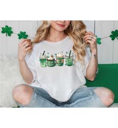 Coffee St Patricks Day Shirt, Womens Cute St