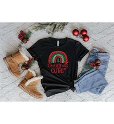 christmas cutie shirt, christmas gift for her, happy