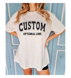 Custom Comfort Colors Shirt, Custom Text T-Shirt, Personalized