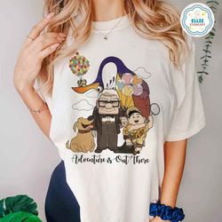 adventure is out there disney pixar up shirt, vnd ellie up house balloons shirt, russell dug dog, wdw disne